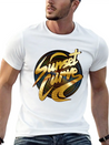 Sunset Curve, Sunset ,Curve, Sunset Curve Sunset Lightweight Cotton T-Shirt – Daily Comfort Graphic Shirt