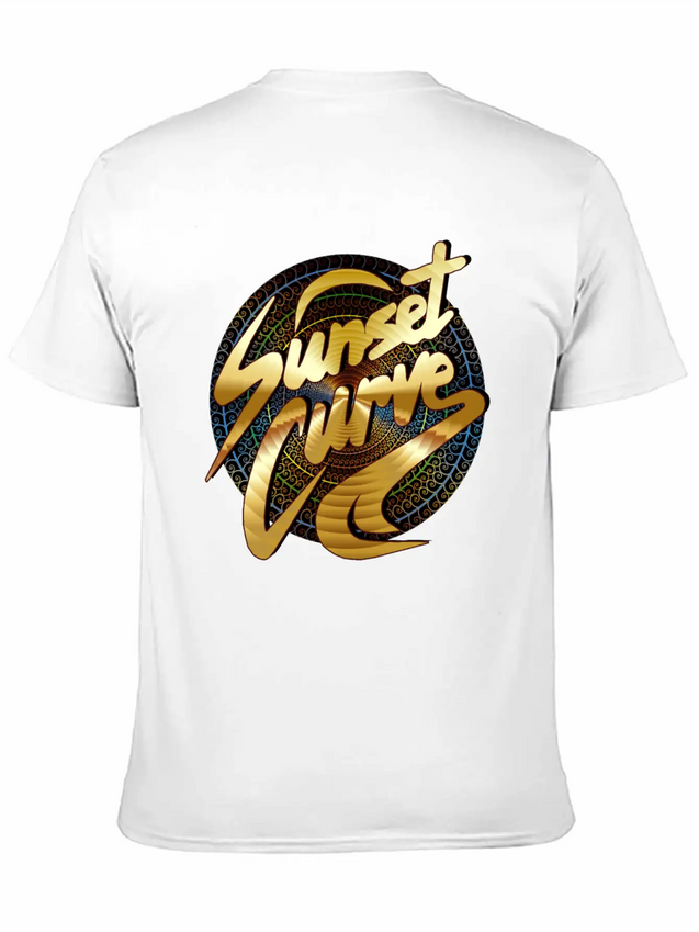 Sunset Curve, Sunset ,Curve, Sunset Curve Sunset Lightweight Cotton T-Shirt – Daily Comfort Graphic Shirt