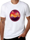 Sunset Inspiration Lightweight Cotton T-Shirt – Daily Comfort Graphic Shirt