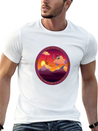 Sunset Inspiration Lightweight Cotton T-Shirt – Daily Comfort Graphic Shirt