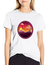 Sunset Inspiration Lightweight Cotton T-Shirt – Daily Comfort Graphic Shirt
