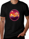 Sunset Inspiration Lightweight Cotton T-Shirt – Daily Comfort Graphic Shirt