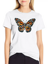 Sunset Mosaic Monarch Pebble Butterfly Lightweight Cotton T-Shirt – Daily Comfort Graphic Shirt