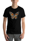 Sunset Mosaic Monarch Pebble Butterfly Lightweight Cotton T-Shirt – Daily Comfort Graphic Shirt
