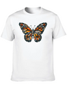 Sunset Mosaic Monarch Pebble Butterfly Lightweight Cotton T-Shirt – Daily Comfort Graphic Shirt