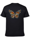 Sunset Mosaic Monarch Pebble Butterfly Lightweight Cotton T-Shirt – Daily Comfort Graphic Shirt