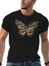 Sunset Mosaic Monarch Pebble Butterfly Lightweight Cotton T-Shirt – Daily Comfort Graphic Shirt