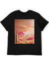 Sunset Sand Dunes Lightweight Cotton T-Shirt – Daily Comfort Graphic Shirt