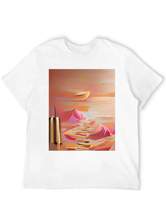 Sunset Sand Dunes Lightweight Cotton T-Shirt – Daily Comfort Graphic Shirt