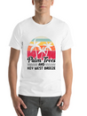 Sunshine-State PALM TREES AND KEY-WEST BREEZE Lightweight Cotton T-Shirt – Daily Comfort Graphic Shirt