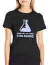 Support The Cure For Aging Lightweight Cotton T-Shirt – Daily Comfort Graphic Shirt