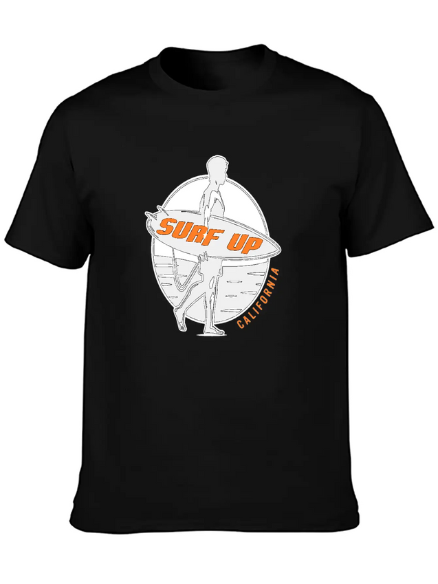 Surf Up Lightweight Cotton T-Shirt – Daily Comfort Graphic Shirt