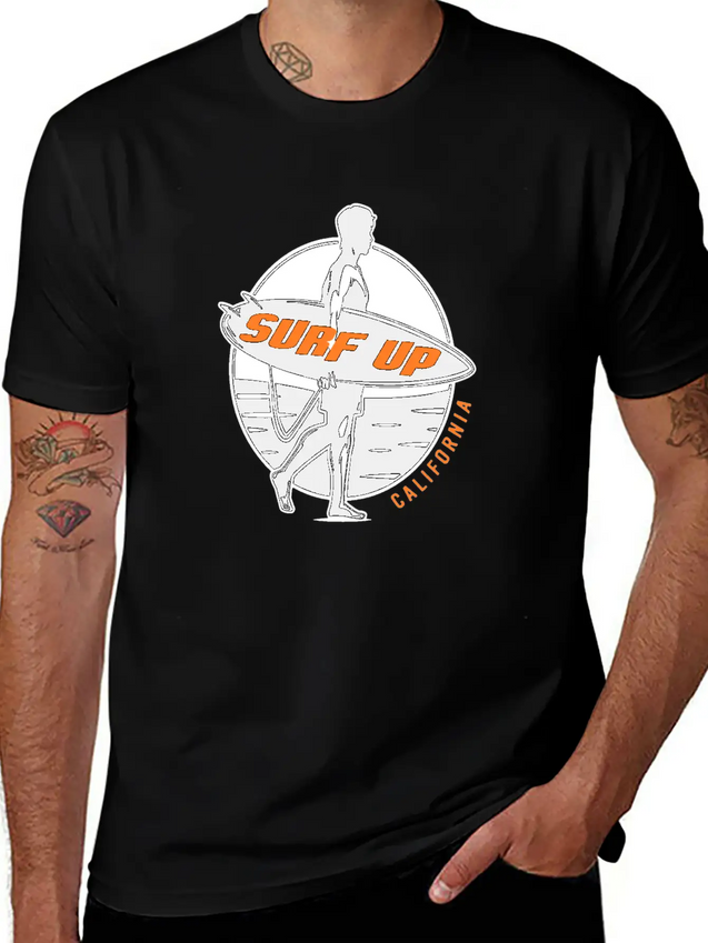 Surf Up Lightweight Cotton T-Shirt – Daily Comfort Graphic Shirt