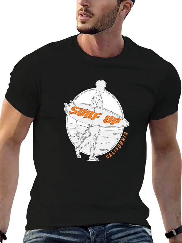 Surf Up Lightweight Cotton T-Shirt – Daily Comfort Graphic Shirt