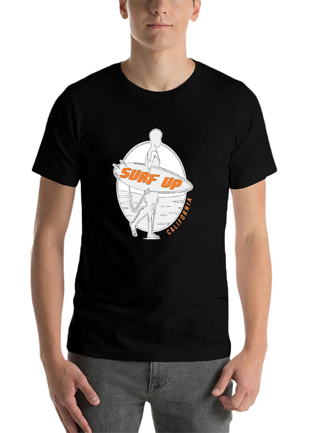 Surf Up Lightweight Cotton T-Shirt – Daily Comfort Graphic Shirt