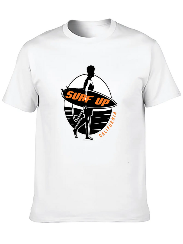 Surf Up Lightweight Cotton T-Shirt – Daily Comfort Graphic Shirt