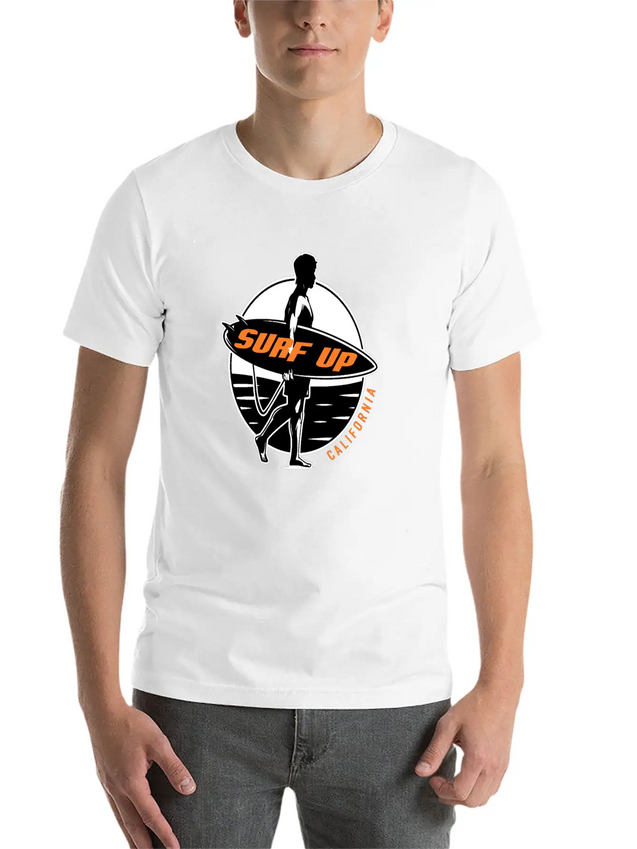 Surf Up Lightweight Cotton T-Shirt – Daily Comfort Graphic Shirt
