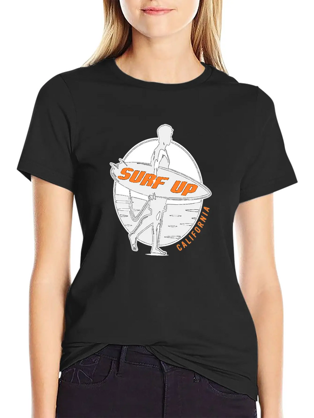 Surf Up Lightweight Cotton T-Shirt – Daily Comfort Graphic Shirt