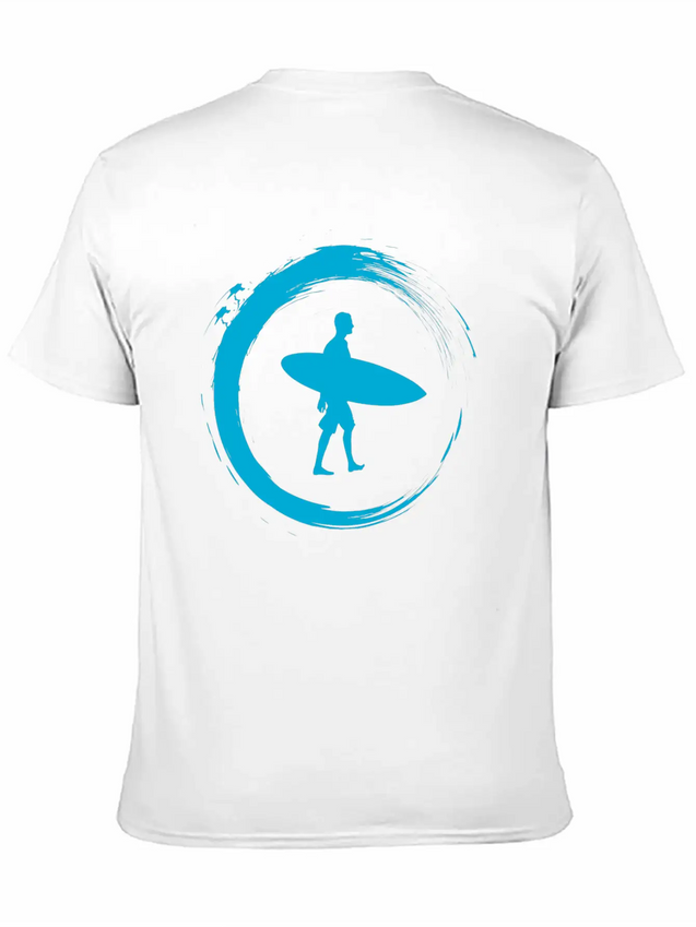 Surfing Lightweight Cotton T-Shirt – Daily Comfort Graphic Shirt