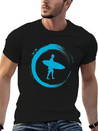 Surfing Lightweight Cotton T-Shirt – Daily Comfort Graphic Shirt
