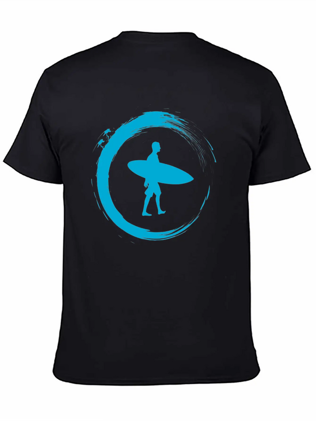 Surfing Lightweight Cotton T-Shirt – Daily Comfort Graphic Shirt