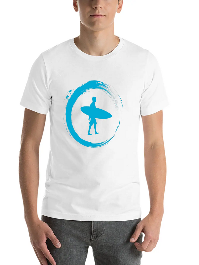Surfing Lightweight Cotton T-Shirt – Daily Comfort Graphic Shirt