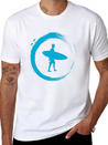 Surfing Lightweight Cotton T-Shirt – Daily Comfort Graphic Shirt