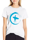 Surfing Lightweight Cotton T-Shirt – Daily Comfort Graphic Shirt
