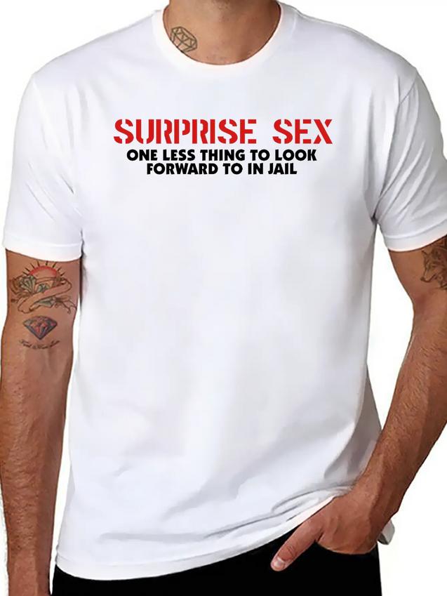 Surprise Sex Lightweight Cotton T-Shirt – Daily Comfort Graphic Shirt