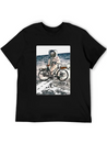 T-Shirt This Way It's Easy, Ride Bike On The Moon Lightweight Cotton T-Shirt – Daily Comfort Graphic Shirt