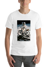 T-Shirt This Way It's Easy, Ride Bike On The Moon Lightweight Cotton T-Shirt – Daily Comfort Graphic Shirt