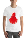 Tailor Bust With A Red Dress Made Of Brushstrokes Lightweight Cotton T-Shirt – Daily Comfort Graphic Shirt