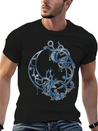 Tattoed Roots Blue Lightweight Cotton T-Shirt – Daily Comfort Graphic Shirt