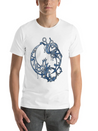 Tattoed Roots Blue Lightweight Cotton T-Shirt – Daily Comfort Graphic Shirt