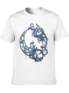 Tattoed Roots Blue Lightweight Cotton T-Shirt – Daily Comfort Graphic Shirt