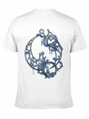 Tattoed Roots Blue Lightweight Cotton T-Shirt – Daily Comfort Graphic Shirt