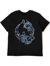 Tattoed Roots Blue Lightweight Cotton T-Shirt – Daily Comfort Graphic Shirt