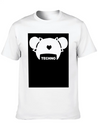 Techno Hair Underground Minimal Techno Minimal Lightweight Cotton T-Shirt – Daily Comfort Graphic Shirt