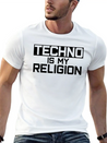 Techno Is My Religion Techno Music Lightweight Cotton T-Shirt – Daily Comfort Graphic Shirt
