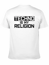 Techno Is My Religion Techno Music Lightweight Cotton T-Shirt – Daily Comfort Graphic Shirt