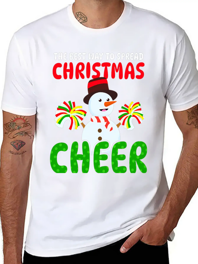 THE BEST WAY TO SPREAD CHRISTMAS Lightweight Cotton T-Shirt – Daily Comfort Graphic Shirt