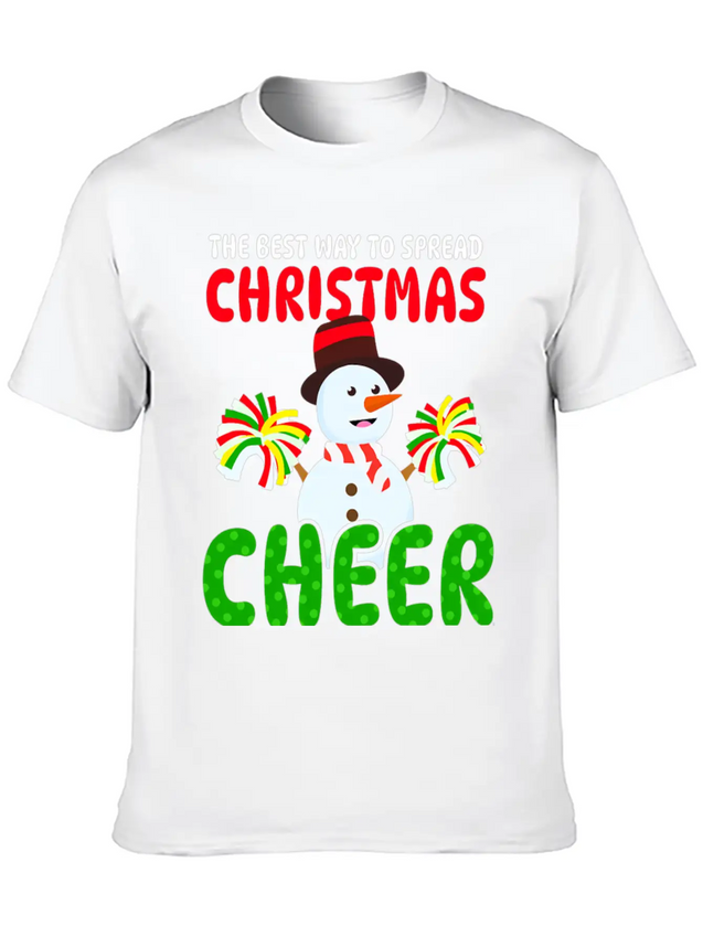THE BEST WAY TO SPREAD CHRISTMAS Lightweight Cotton T-Shirt – Daily Comfort Graphic Shirt
