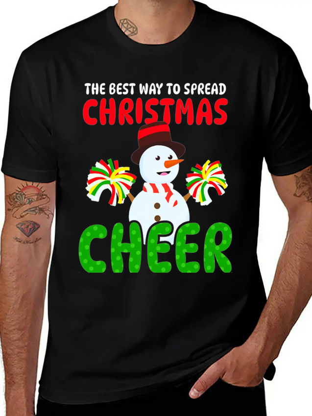 THE BEST WAY TO SPREAD CHRISTMAS Lightweight Cotton T-Shirt – Daily Comfort Graphic Shirt