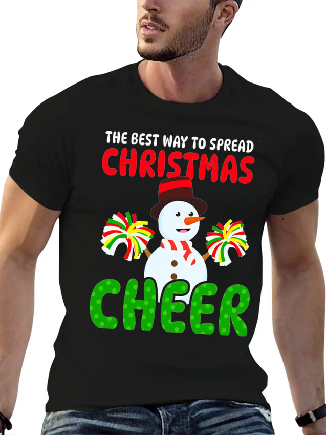 THE BEST WAY TO SPREAD CHRISTMAS Lightweight Cotton T-Shirt – Daily Comfort Graphic Shirt