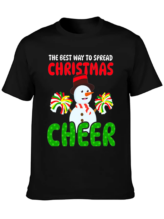 THE BEST WAY TO SPREAD CHRISTMAS Lightweight Cotton T-Shirt – Daily Comfort Graphic Shirt