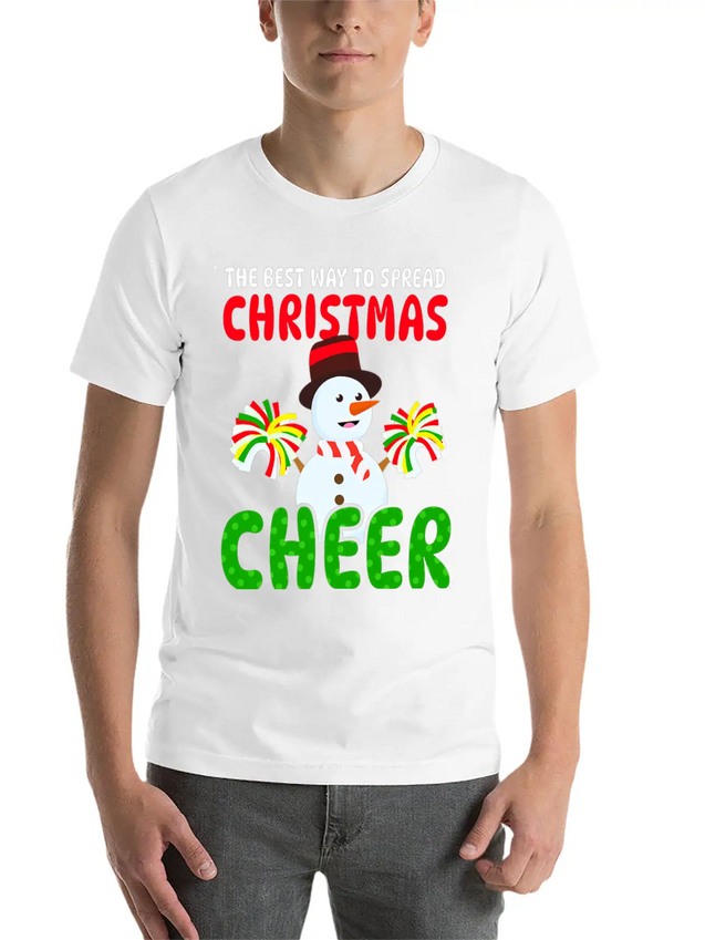 THE BEST WAY TO SPREAD CHRISTMAS Lightweight Cotton T-Shirt – Daily Comfort Graphic Shirt