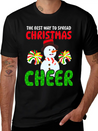 THE BEST WAY TO SPREAD CHRISTMAS Lightweight Cotton T-Shirt – Daily Comfort Graphic Shirt