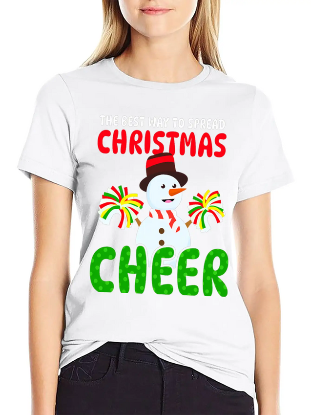 THE BEST WAY TO SPREAD CHRISTMAS Lightweight Cotton T-Shirt – Daily Comfort Graphic Shirt