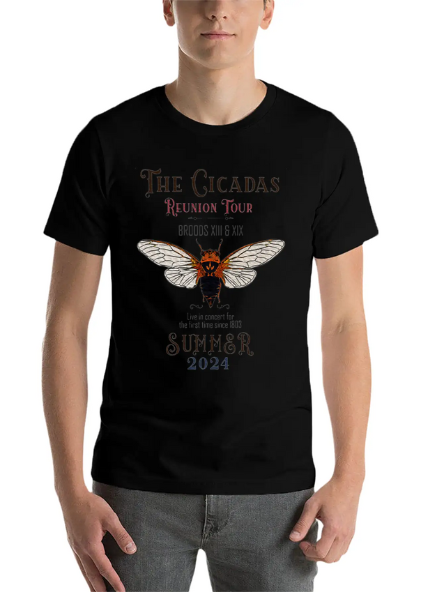 The Cicada Reunion U.S Tour 2024 Cicada Concert Lightweight Cotton T-Shirt – Daily Comfort Graphic Shirt