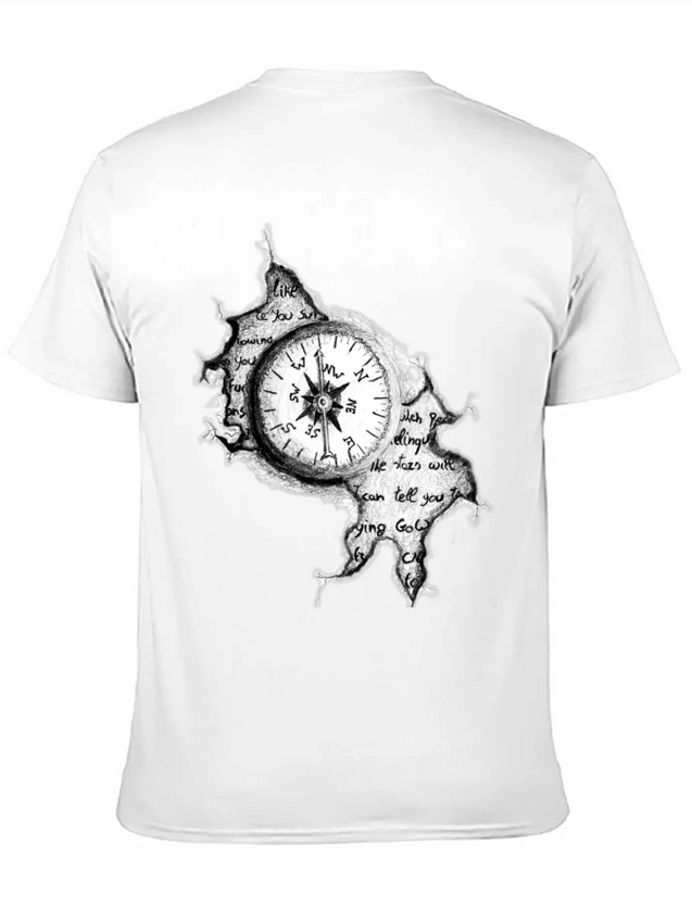The Compass Lightweight Cotton T-Shirt – Daily Comfort Graphic Shirt